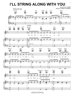 page one of I'll String Along With You (Piano, Vocal & Guitar Chords (Right-Hand Melody))