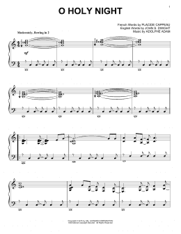 page one of O Holy Night (Piano Solo)