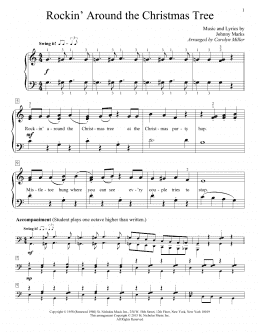 page one of Rockin' Around The Christmas Tree (Educational Piano)