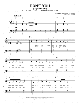 page one of Don't You (Forget About Me) (Very Easy Piano)