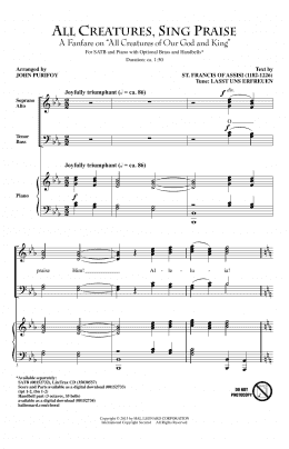 page one of All Creatures Of Our God And King (SATB Choir)