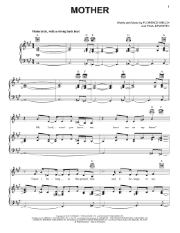 page one of Mother (Piano, Vocal & Guitar Chords (Right-Hand Melody))