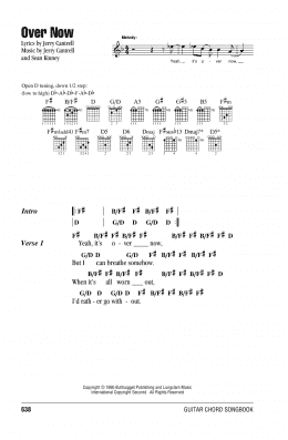 page one of Over Now (Guitar Chords/Lyrics)