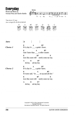 page one of Everyday (Guitar Chords/Lyrics)