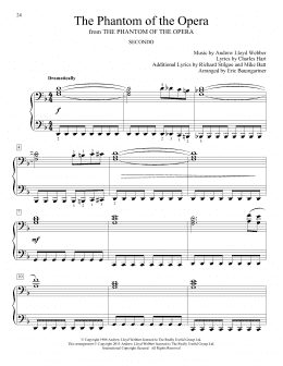 page one of The Phantom Of The Opera (Piano Duet)