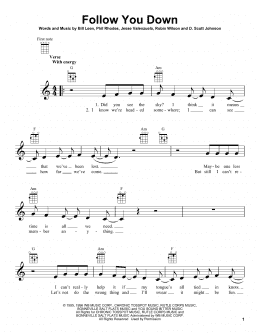 page one of Follow You Down (Ukulele)