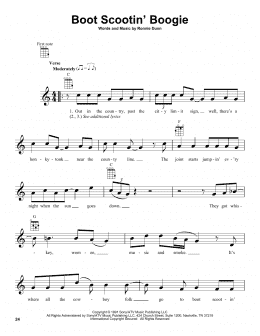 page one of Boot Scootin' Boogie (Ukulele)