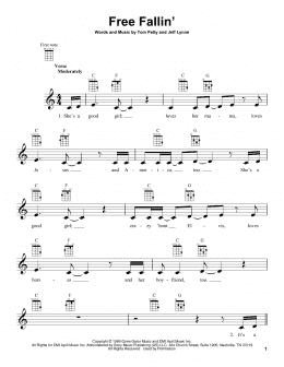 page one of Free Fallin' (Ukulele)