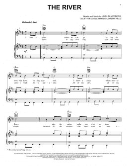 page one of The River (Piano, Vocal & Guitar Chords (Right-Hand Melody))