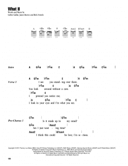 page one of What If (Guitar Chords/Lyrics)