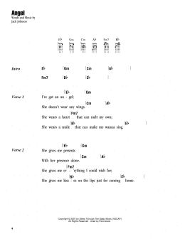 page one of Angel (Ukulele Chords/Lyrics)