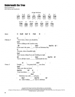 page one of Underneath The Tree (Guitar Chords/Lyrics)