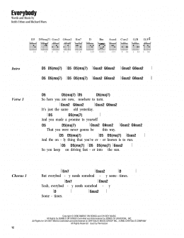 page one of Everybody (Guitar Chords/Lyrics)