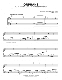 page one of Orphans (Piano Solo)