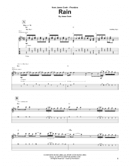 page one of Rain (Guitar Tab)