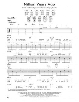 Million Years Ago (Guitar Lead Sheet) - Print Sheet Music Now