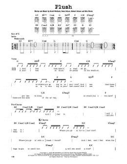 page one of Plush (Guitar Cheat Sheet)