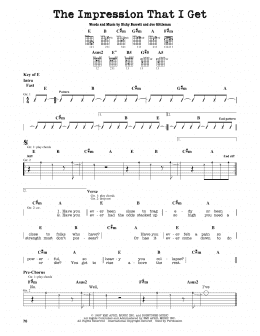 page one of The Impression That I Get (Guitar Cheat Sheet)