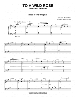 page one of To A Wild Rose (Piano Solo)