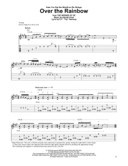 page one of Over The Rainbow (Solo Guitar)