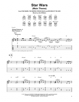 page one of Star Wars (Main Theme) (Easy Guitar Tab)