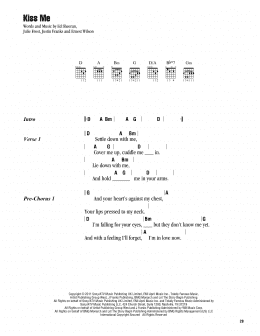 page one of Kiss Me (Guitar Chords/Lyrics)