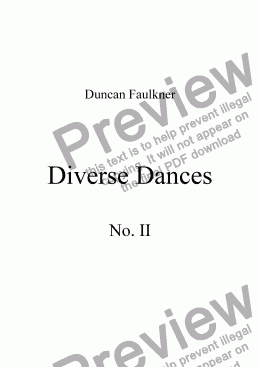 page one of Diverse Dances - II (Viola or Violin & Piano)