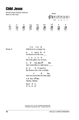 page one of Child Jesus (Ukulele Chords/Lyrics)