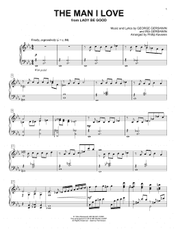 page one of The Man I Love (arr. Phillip Keveren) (Piano Solo)