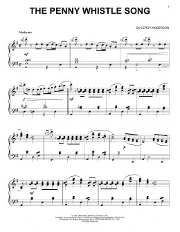 page one of The Penny Whistle Song (Piano Solo)