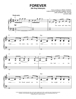 page one of Forever (We Sing Hallelujah) (Easy Piano)