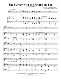 page one of The Surrey With The Fringe On Top (from Oklahoma!) (Piano & Vocal)