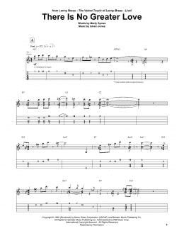 page one of There Is No Greater Love (Guitar Tab)