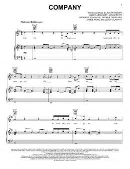 page one of Company (Piano, Vocal & Guitar Chords (Right-Hand Melody))