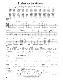 page one of Stairway To Heaven (Guitar Cheat Sheet)