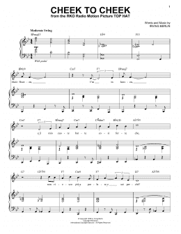 page one of Cheek To Cheek (Piano & Vocal)