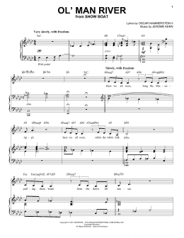 page one of Ol' Man River (Piano & Vocal)