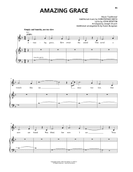 page one of Amazing Grace (Piano & Vocal)