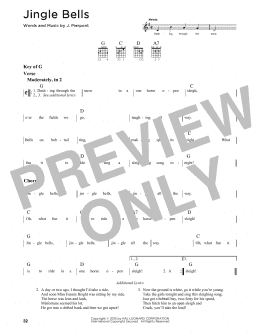 page one of Jingle Bells (Guitar Cheat Sheet)