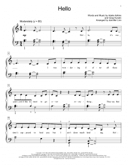 page one of Hello (Educational Piano)