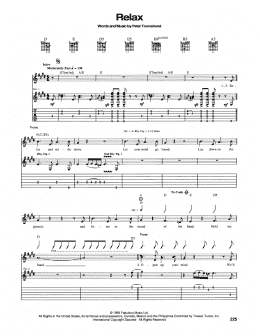 page one of Relax (Guitar Tab)