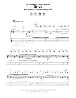 page one of Drive (Guitar Tab)