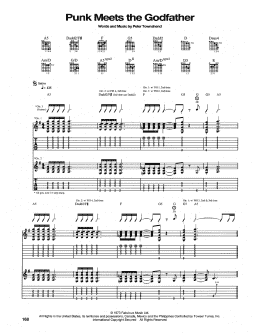 page one of The Punk Meets The Godfather (Guitar Tab)