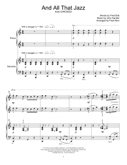 page one of And All That Jazz (Piano Duet)