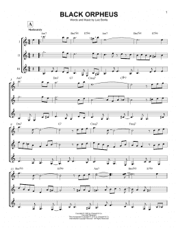 page one of Black Orpheus (Guitar Ensemble)