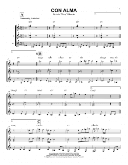 page one of Con Alma (Guitar Ensemble)