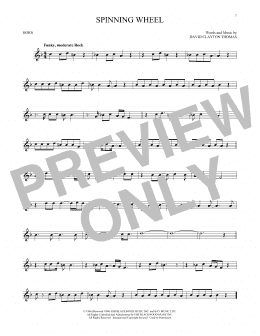 page one of Spinning Wheel (French Horn Solo)