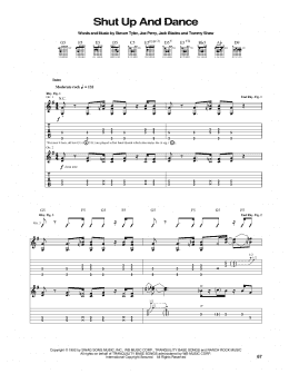 page one of Shut Up And Dance (Guitar Tab)