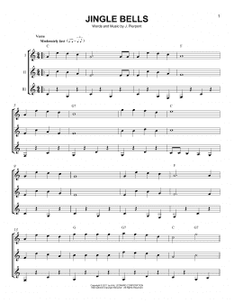page one of Jingle Bells (Guitar Ensemble)