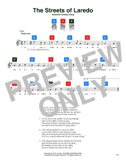 page one of The Streets Of Laredo (ChordBuddy)